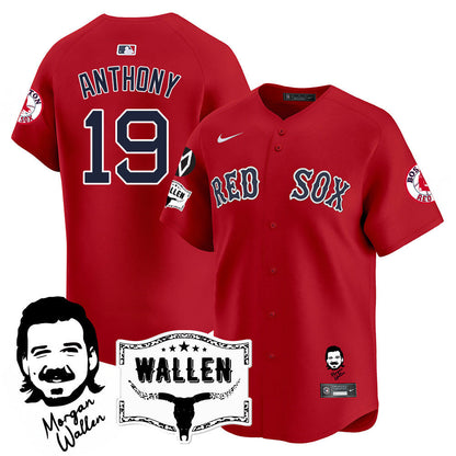 BOS Morgan Wallen 2025 Jersey - All Stitched