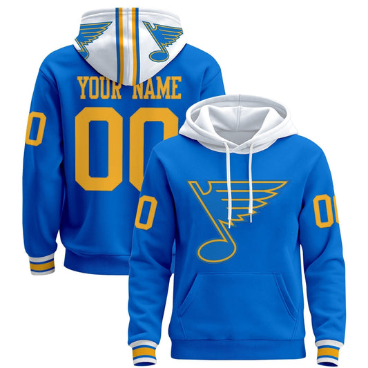 St. Louis Blues 2025/26 Premium Custom Pullover Hoodie - All Stitched