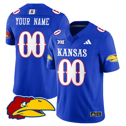 Custom KU Football 2025 Limited Jersey - All Stitched