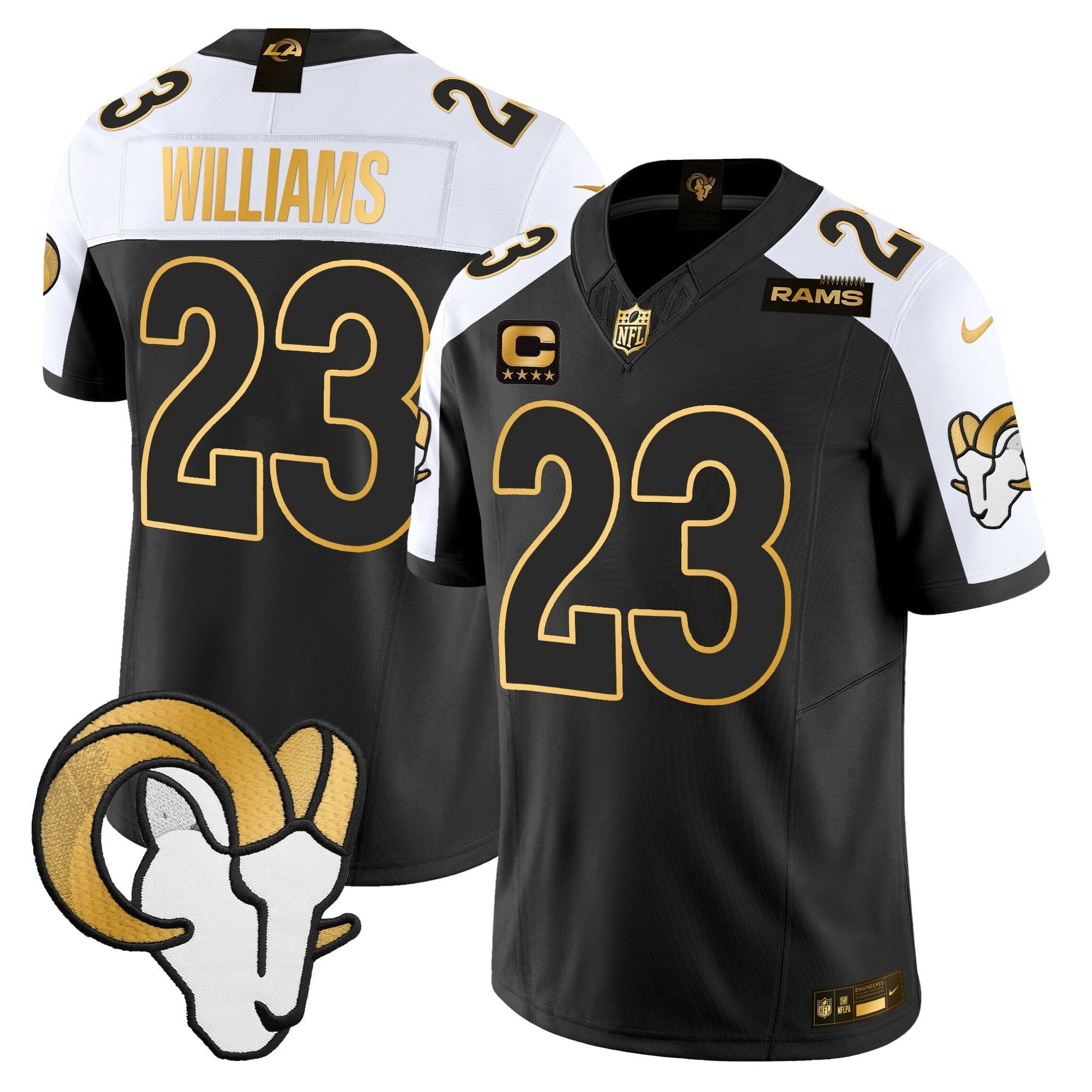 Men's Los Angeles Rams Gold Vapor Limited Jersey - All Stitched