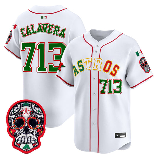Houston Astros Mexico 2025 'Día de los Muertos Edition' Vapor Premier Limited Jersey - All Stitched