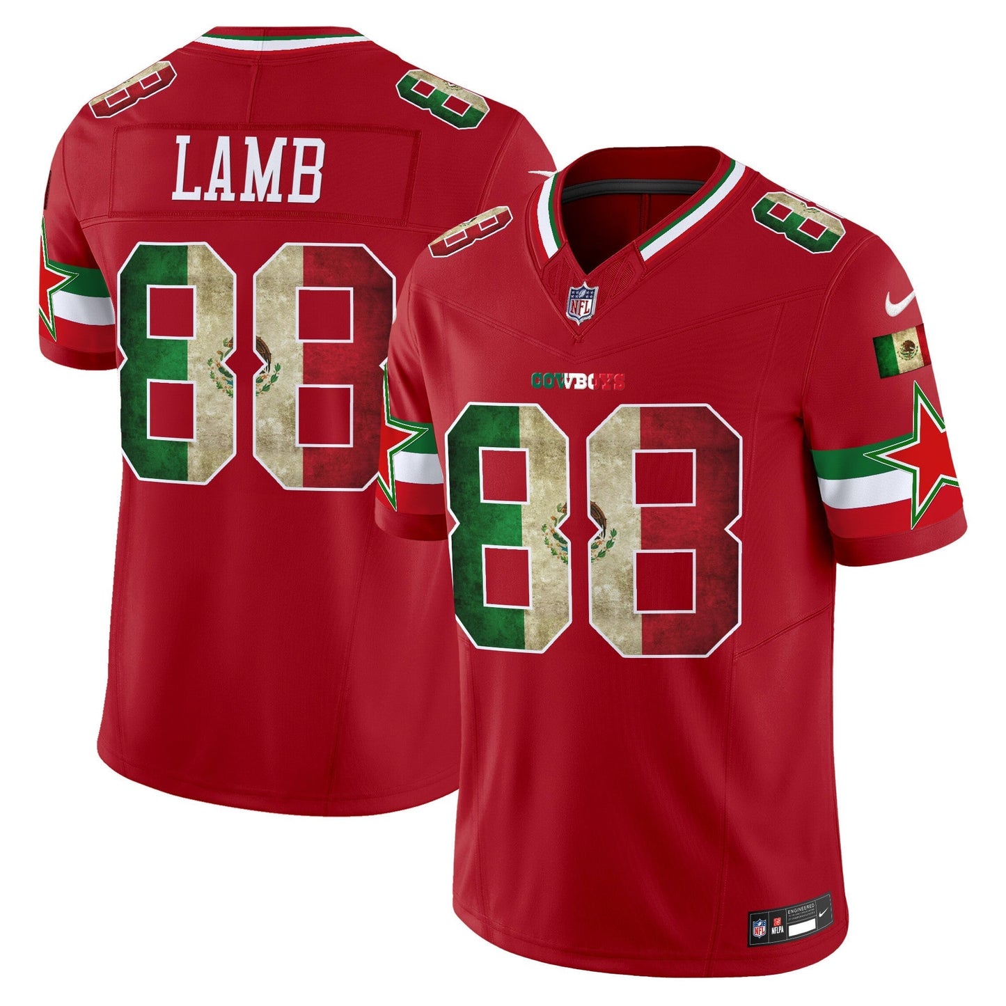 Men's Dallas Cowboys Mexico Vapor Limited Jersey V3 - All Stitched