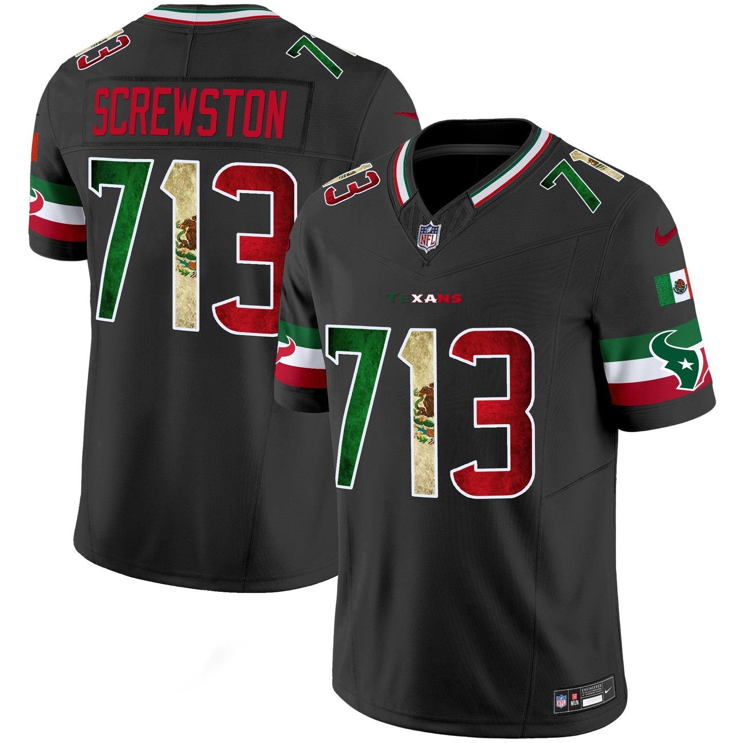 Men's Houston Texans 2025 Mexico Vapor Limited Jersey - All Stitched