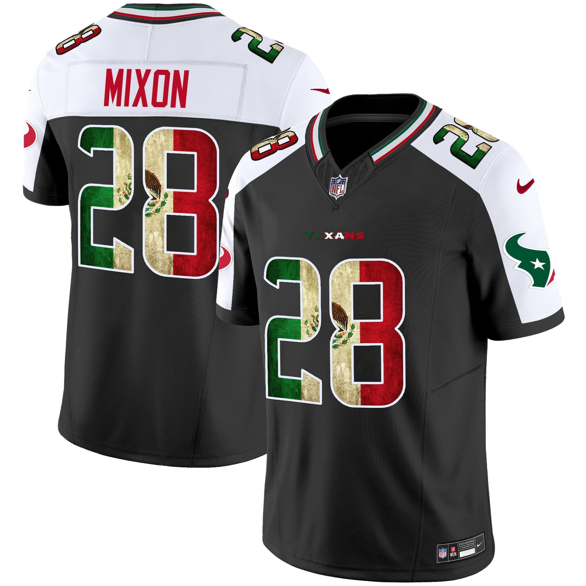 Men's Houston Texans 2025 Mexico Vapor Limited Jersey - All Stitched