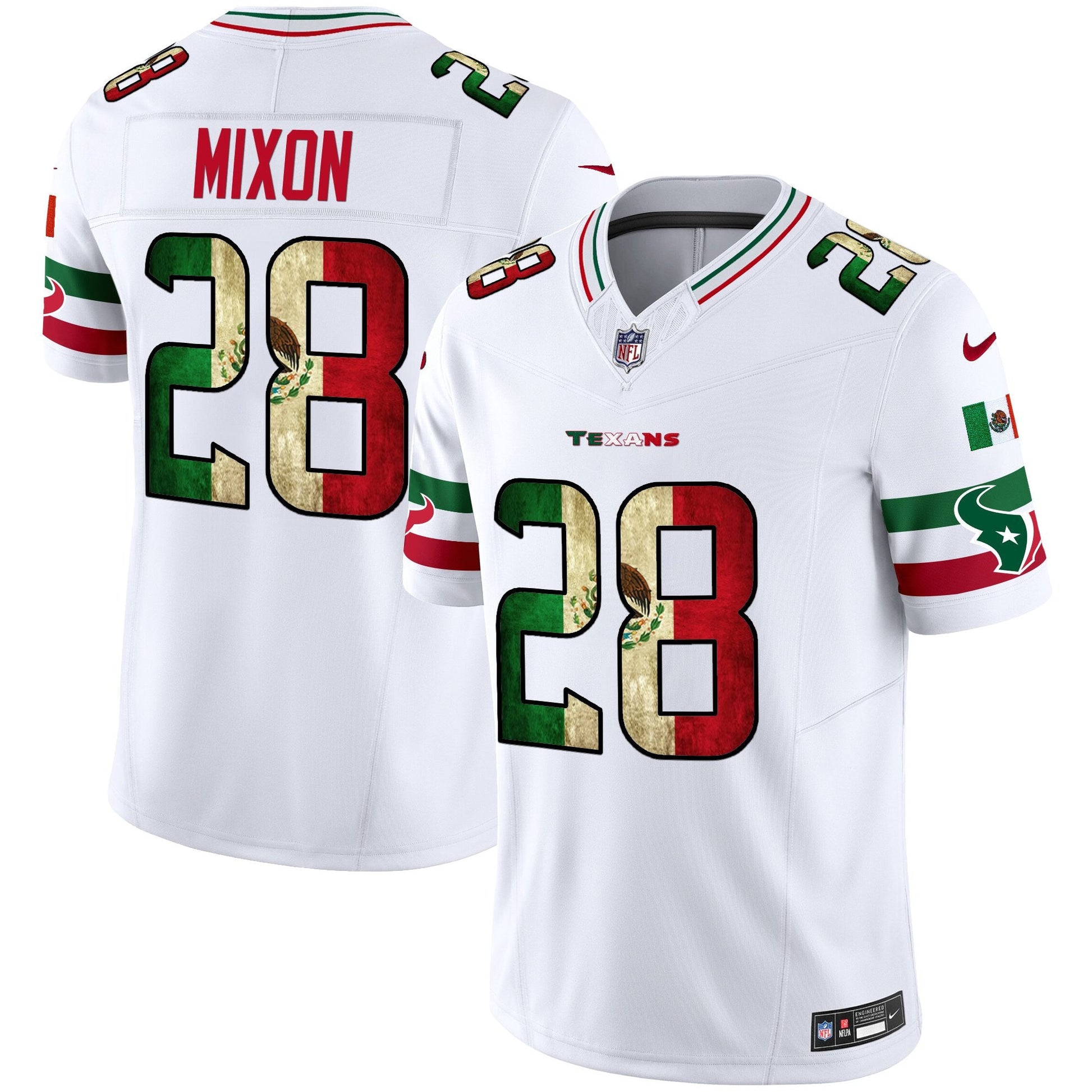 Men's Houston Texans 2025 Mexico Vapor Limited Jersey - All Stitched