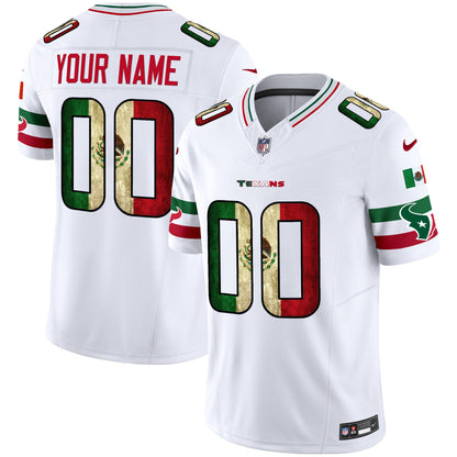 Houston Texans 2025 Mexico Vapor Limited Custom Jersey - All Stitched