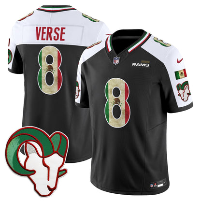 Men's Los Angeles Rams 2025 Mexico Vapor Limited Jersey - All Stitched