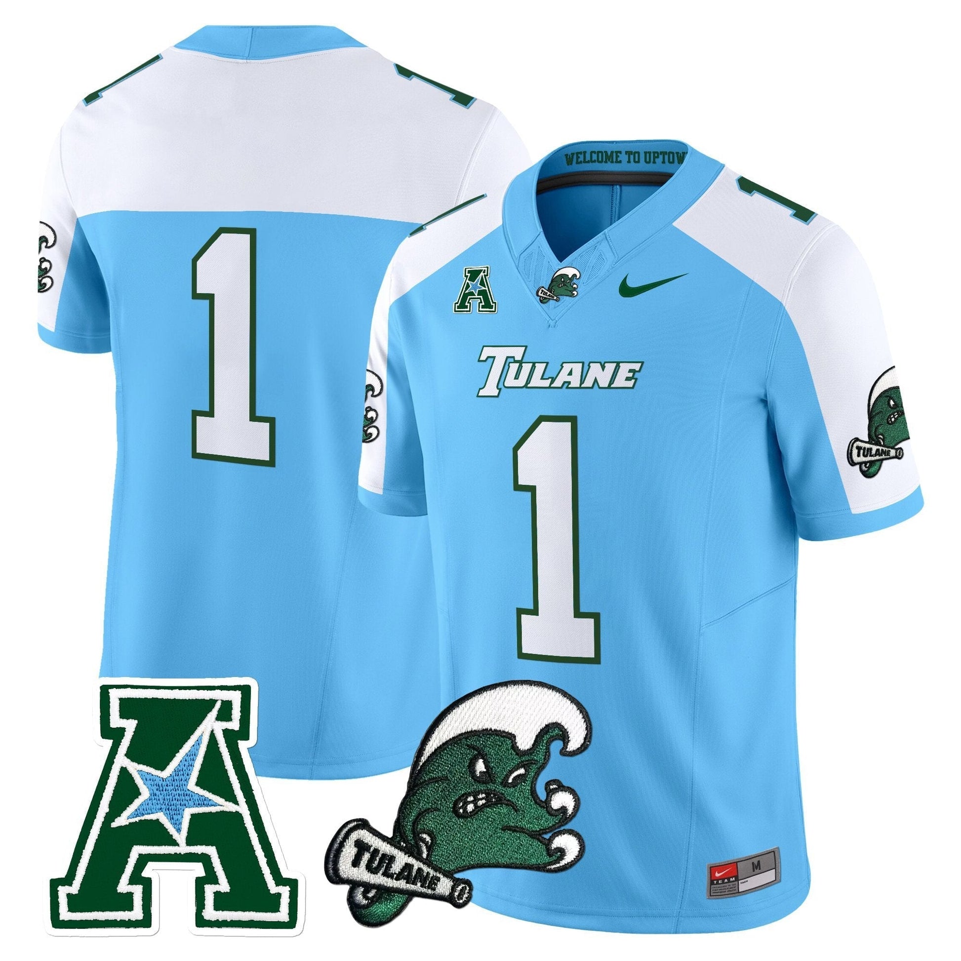 Men's Tulane Green Wave 2025 Vapor Limited Jersey - All Stitched