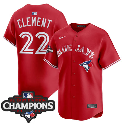 Men's Toronto Blue Jays 2025 AL East Division Champions Vapor Premier Limited Jersey - All Stitched