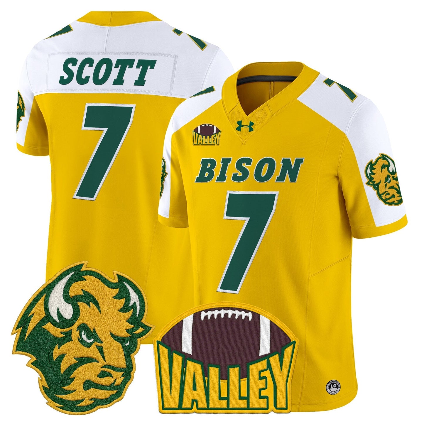 Men's North Dakota State Bison 2025 Vapor Limited Jersey - All Stitched