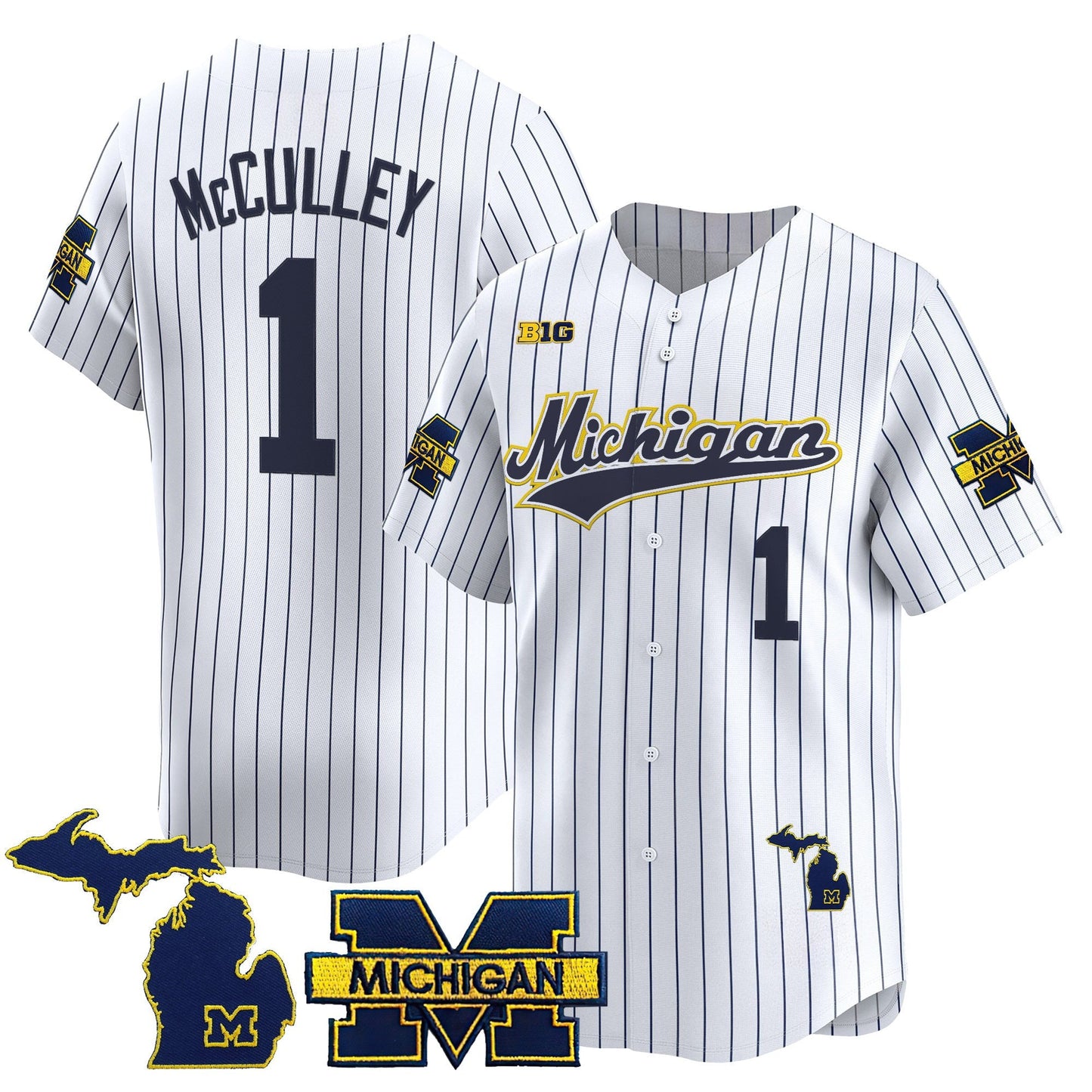 Men's Michigan Wolverines 2025 Vapor Baseball Jersey - All Stitched