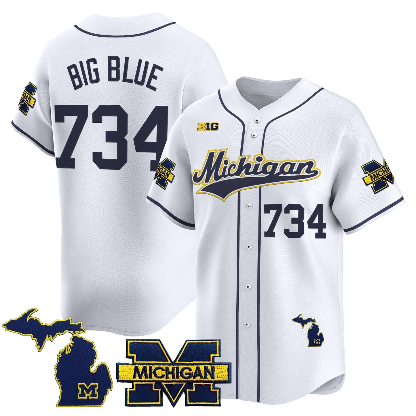 Men's Michigan Wolverines 2025 Vapor Baseball Jersey - All Stitched