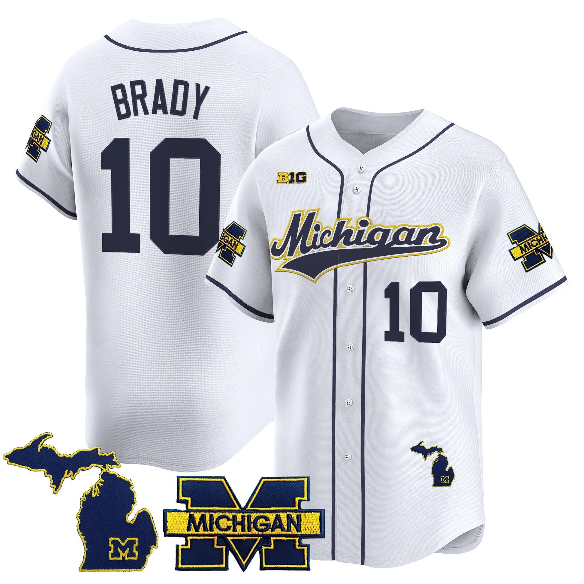 Men's Michigan Wolverines 2025 Vapor Baseball Jersey - All Stitched