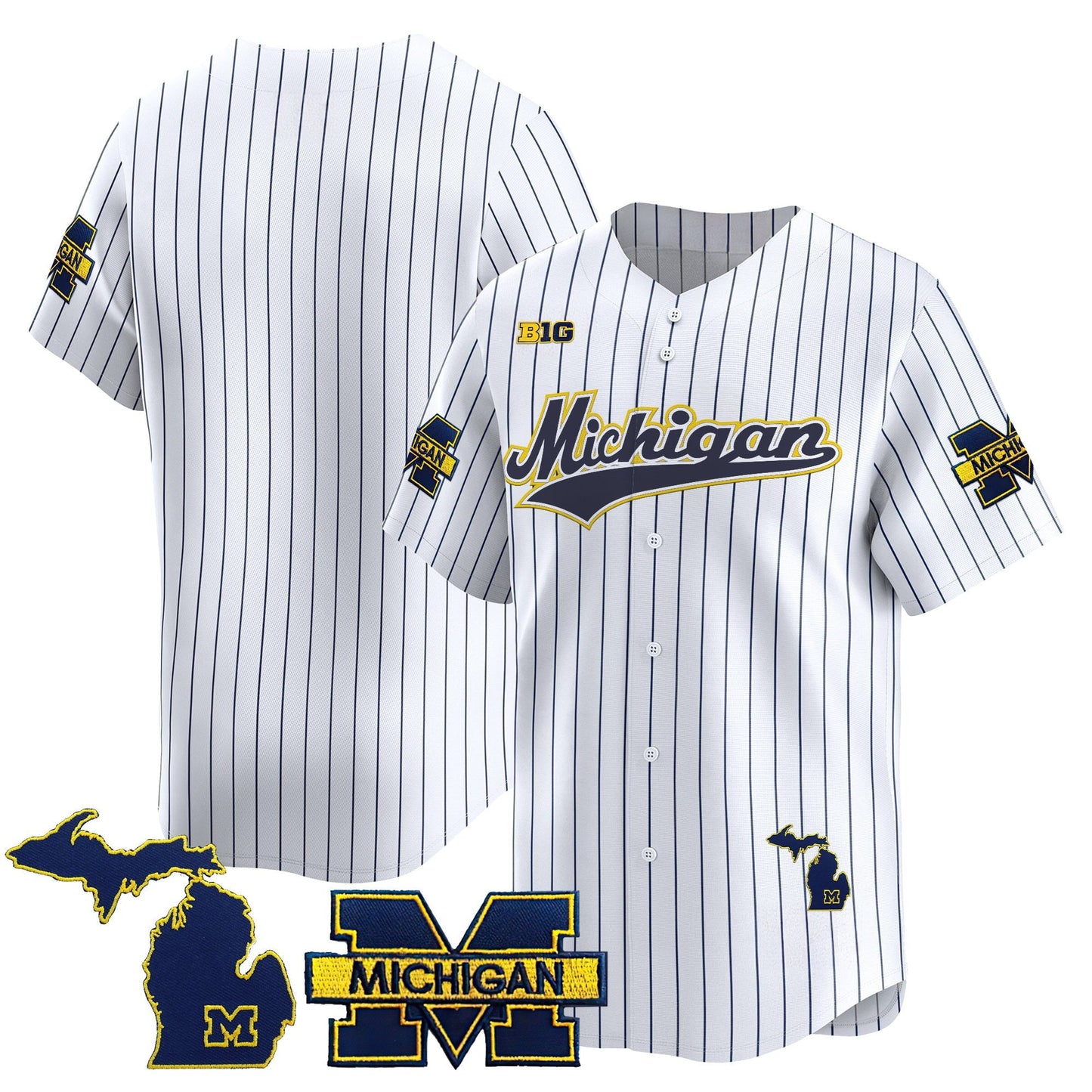 Men's Michigan Wolverines 2025 Vapor Baseball Jersey - All Stitched