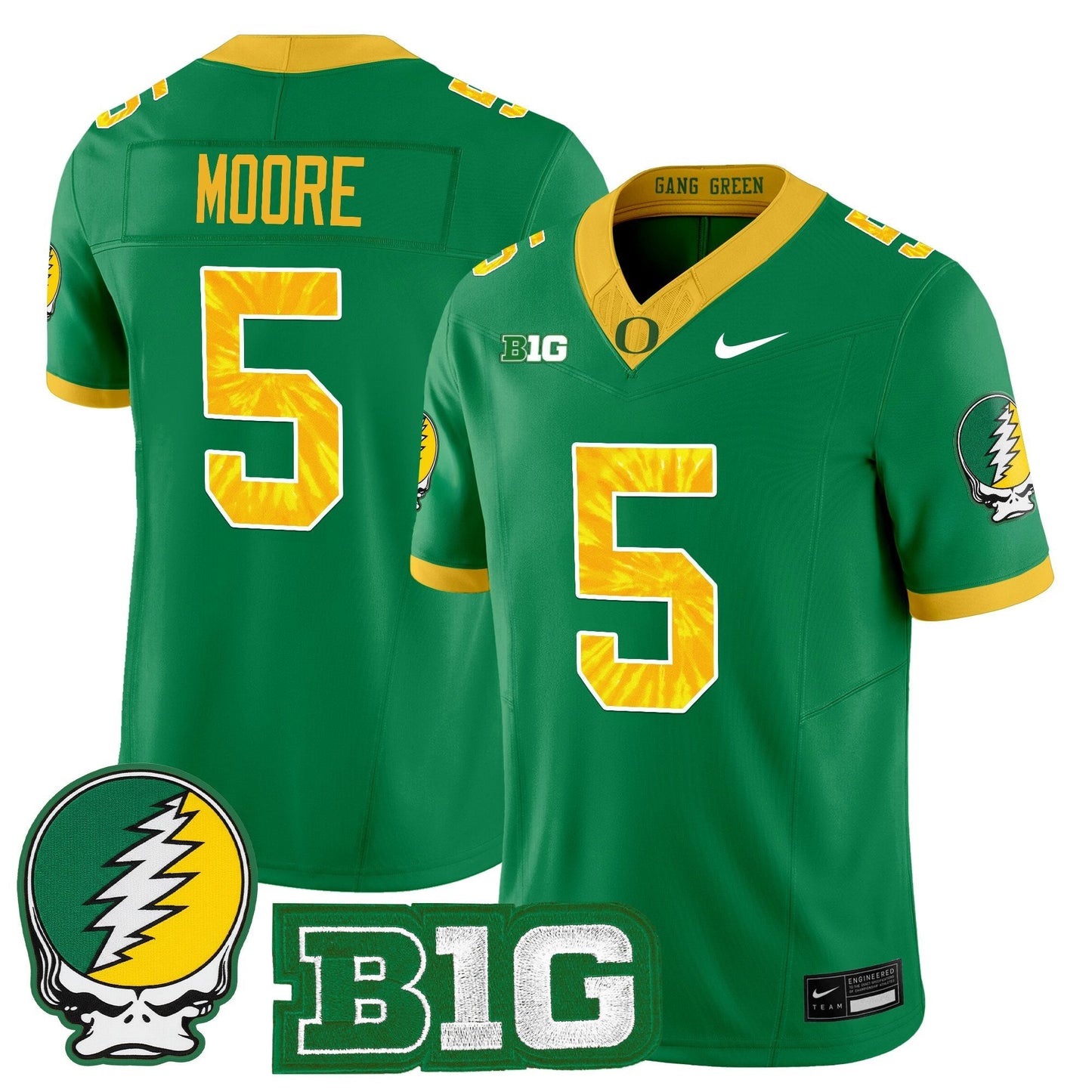 Men's Oregon Ducks 2025 "Grateful Ducks" Vapor Limited Jersey - All Stitched