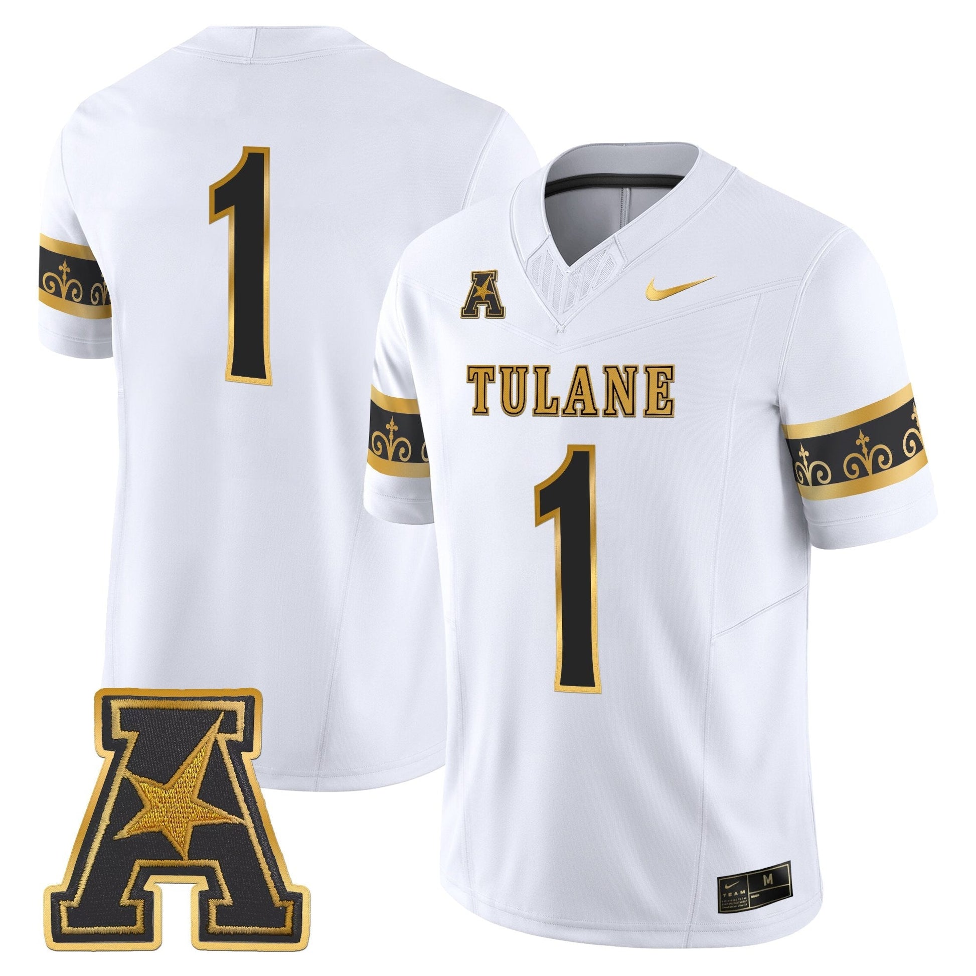 Men's Tulane Green Wave 2025 'City Edition' Gold Vapor Limited Jersey - All Stitched