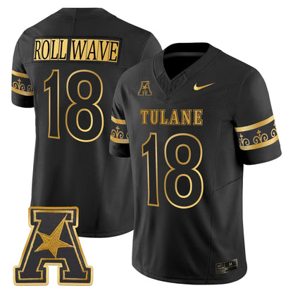 Men's Tulane Green Wave 2025 'City Edition' Gold Vapor Limited Jersey - All Stitched