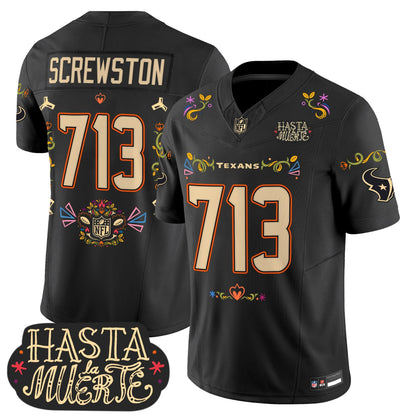 Houston Texans Mexico 'Hasta la Muerte Edition' Vapor Limited Jersey - All Printed