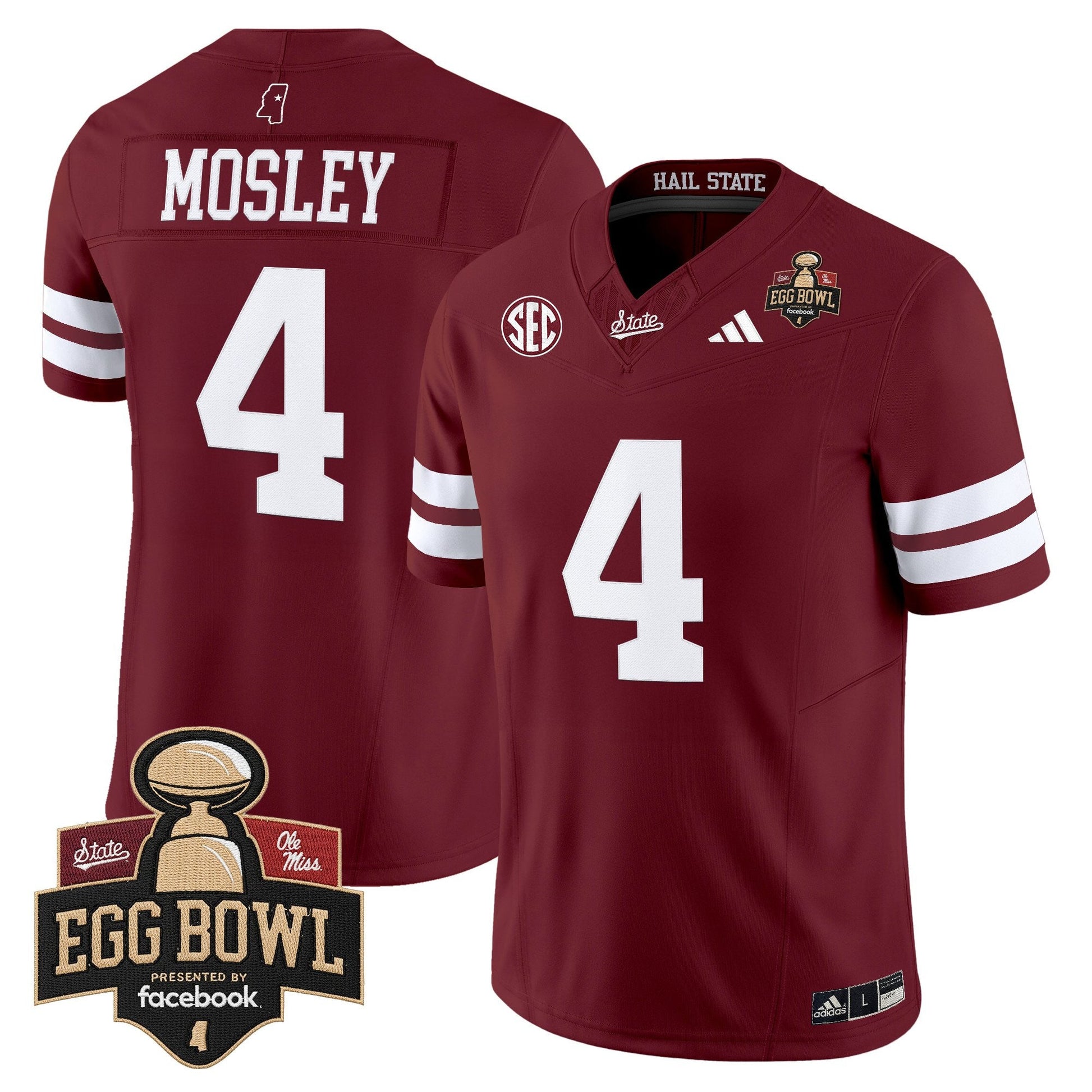 Men's Mississippi State Bulldogs 2025 Egg Bowl Vapor Limited Jersey - All Stitched