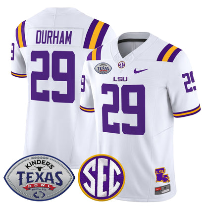 Men's LSU Tigers 2025 Texas Bowl Vapor Limited Jersey - All Stitched