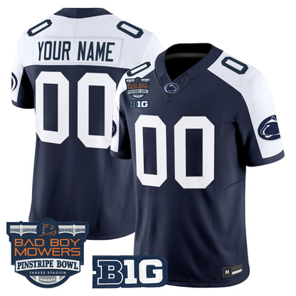 Penn State Nittany Lions 2025 Pinstripe Bowl Vapor Limited Custom Jersey V2 - All Stitched