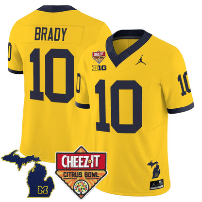 Men's Michigan Wolverines 2025 Cheez-It Citrus Bowl Vapor Limited Jersey - All Stitched