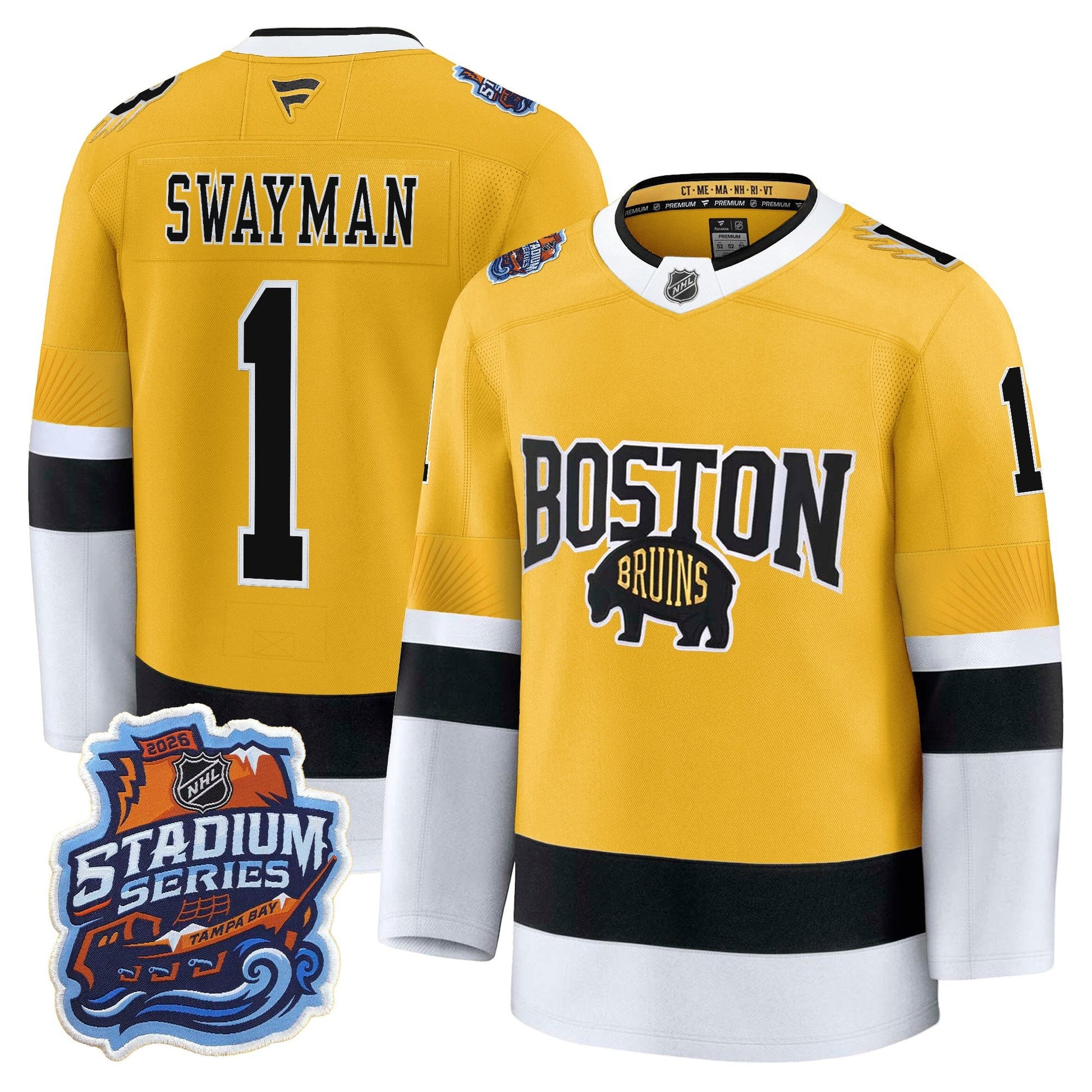 Boston Bruins 2026 Stadium Series Premium Jersey - All Stitched