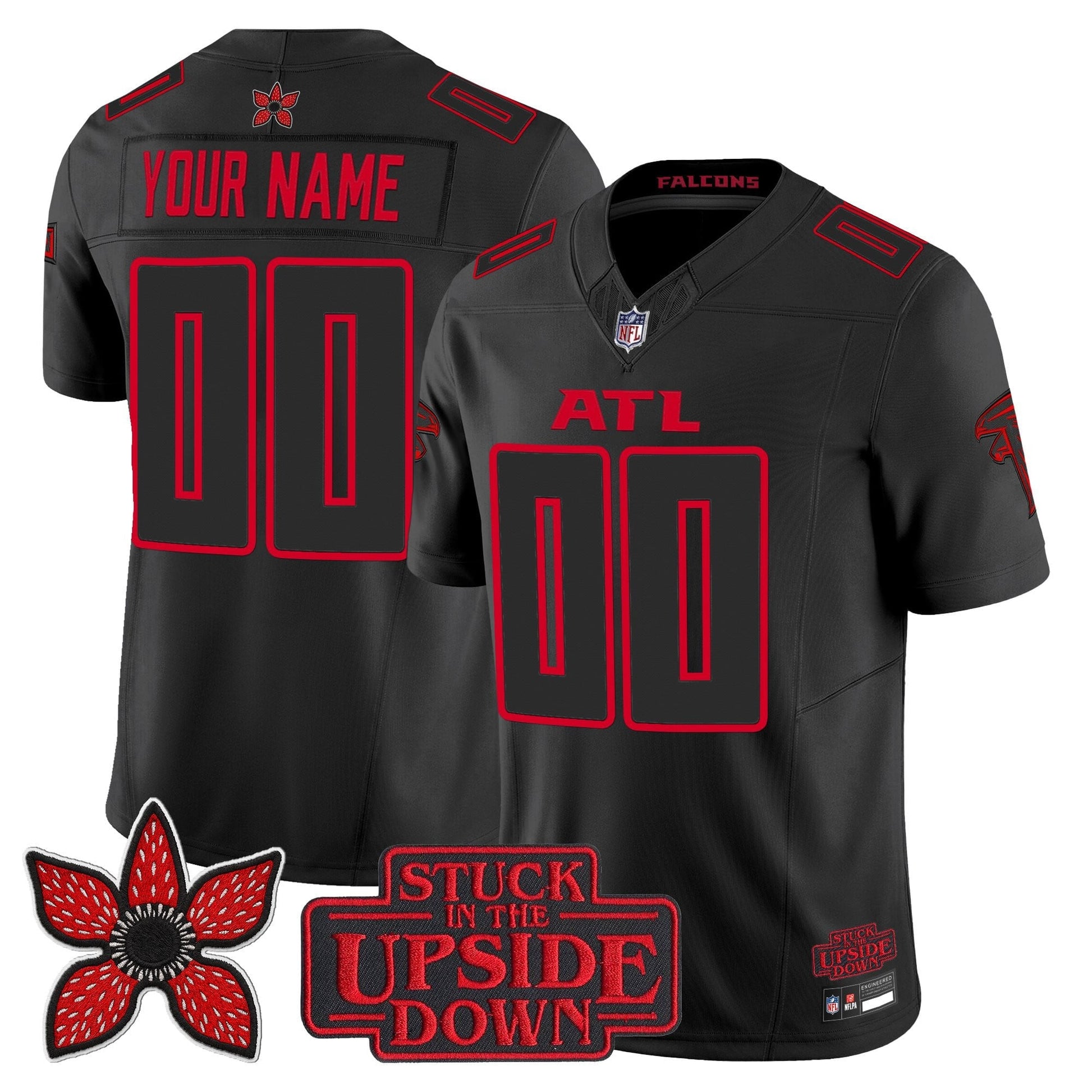 Atlanta Falcons 'Stranger Things Edition' Vapor Limited Custom Jersey - All Stitched