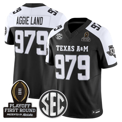 Men's Texas A&M Aggies 2025 Playoff First Round Vapor Limited Jersey - All Stitched