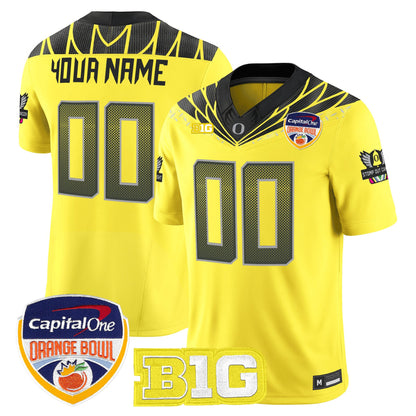 Oregon Ducks 2026 Orange Bowl Vapor Limited Custom Jersey - All Stitched