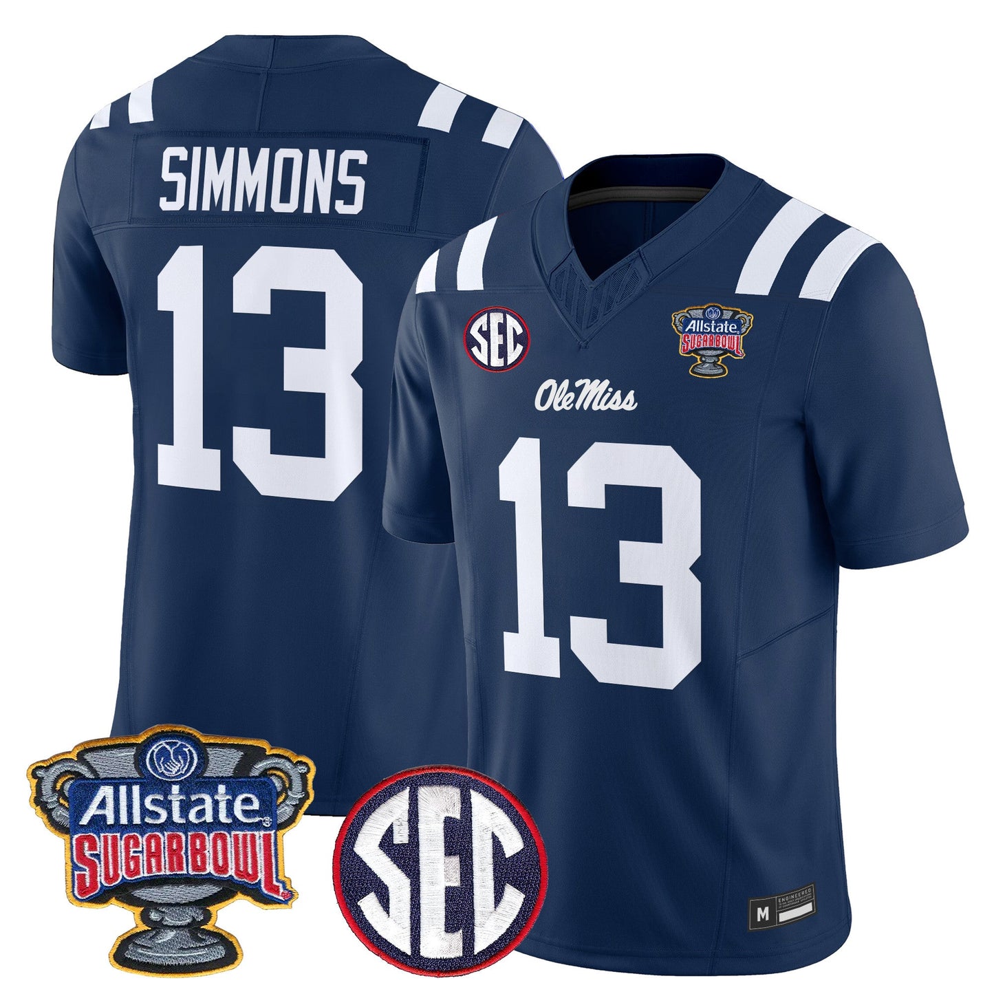 Ole Miss Rebels 2026 Sugar Bowl Vapor Limited Jersey - All Stitched