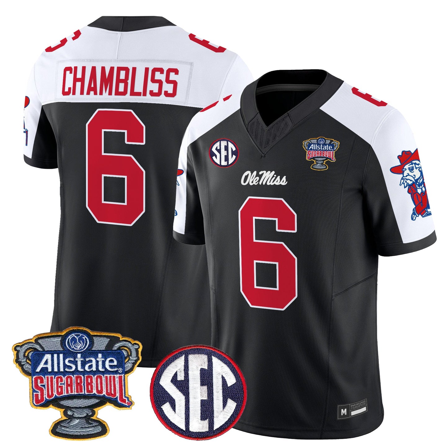 Ole Miss Rebels 2026 Sugar Bowl Vapor Limited Jersey - All Stitched