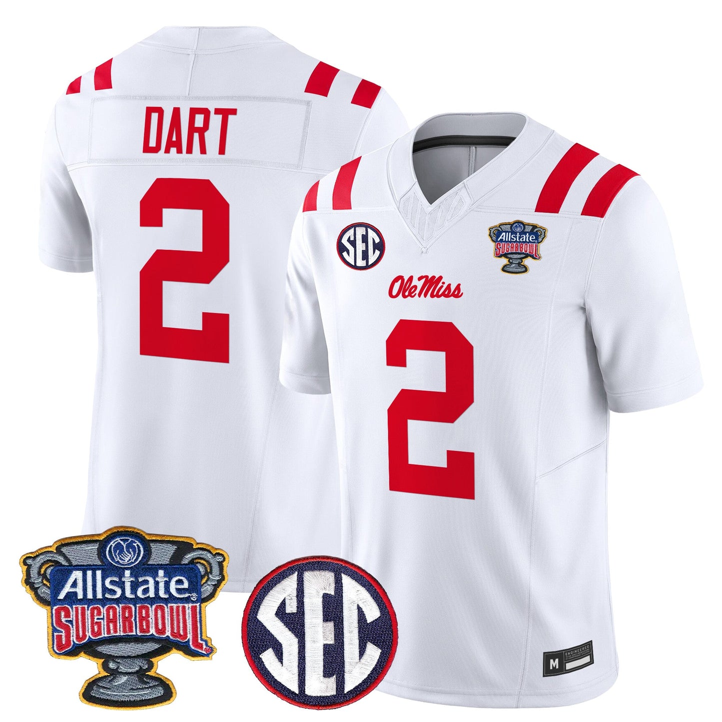 Ole Miss Rebels 2026 Sugar Bowl Vapor Limited Jersey - All Stitched
