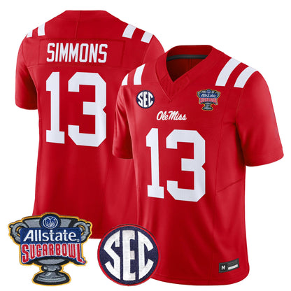Ole Miss Rebels 2026 Sugar Bowl Vapor Limited Jersey - All Stitched