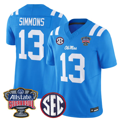 Ole Miss Rebels 2026 Sugar Bowl Vapor Limited Jersey - All Stitched