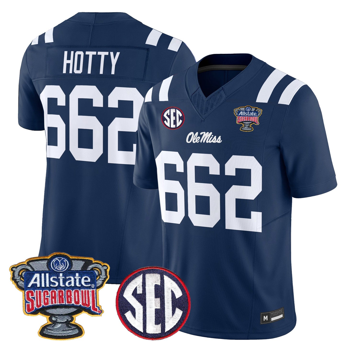 Ole Miss Rebels 2026 Sugar Bowl Vapor Limited Jersey - All Stitched