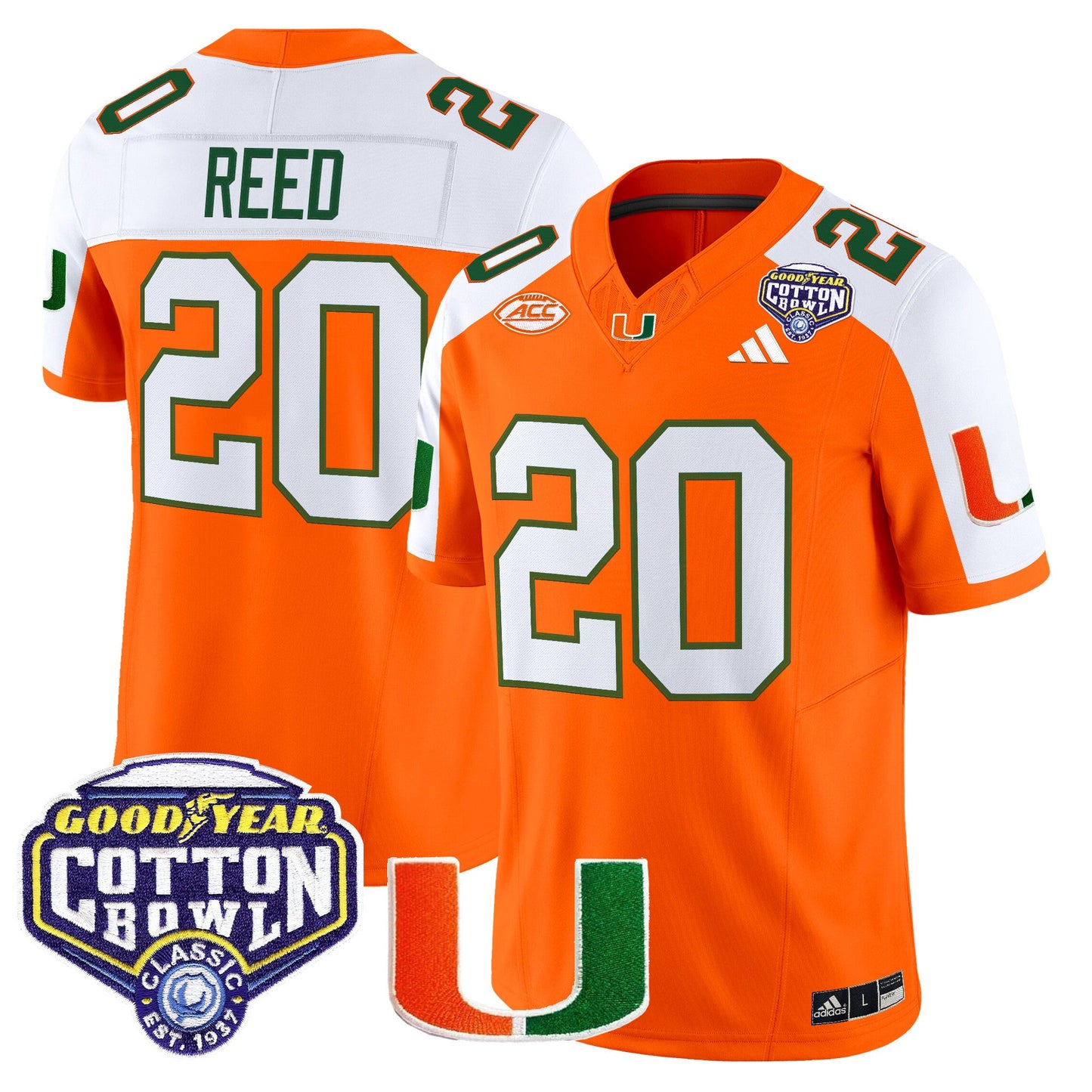 Men's Miami Hurricanes 2025 Vapor Limited Jersey - 2025 Cotton Bowl Patch - All Stitched