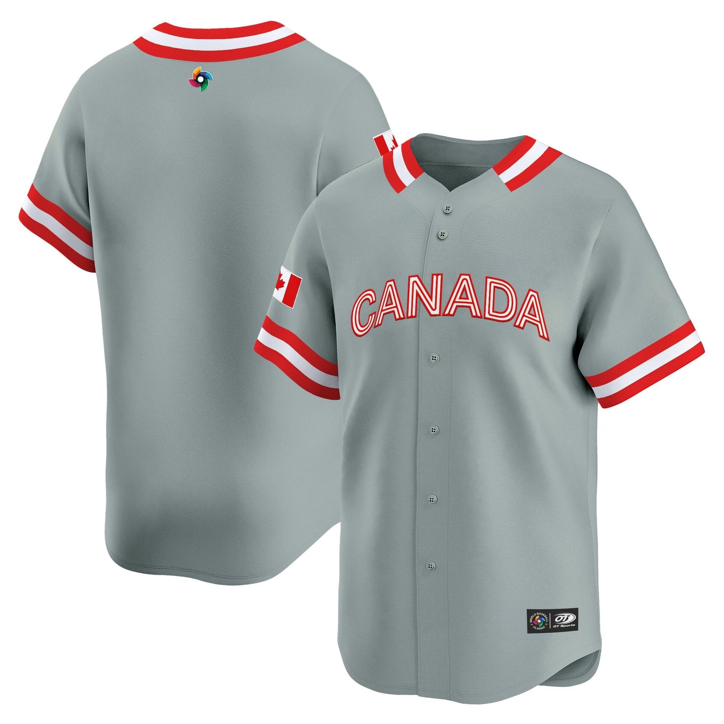 Men's Team Canada World Baseball Classic Vapor Premier Jersey - 2026 Roster (Projected Number) - All Stitched