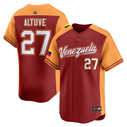 Men's Team Venezuela World Baseball Classic Vapor Premier Jersey - 2026 Roster - All Stitched