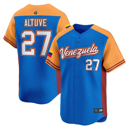 Men's Team Venezuela World Baseball Classic Vapor Premier Jersey - 2026 Roster - All Stitched
