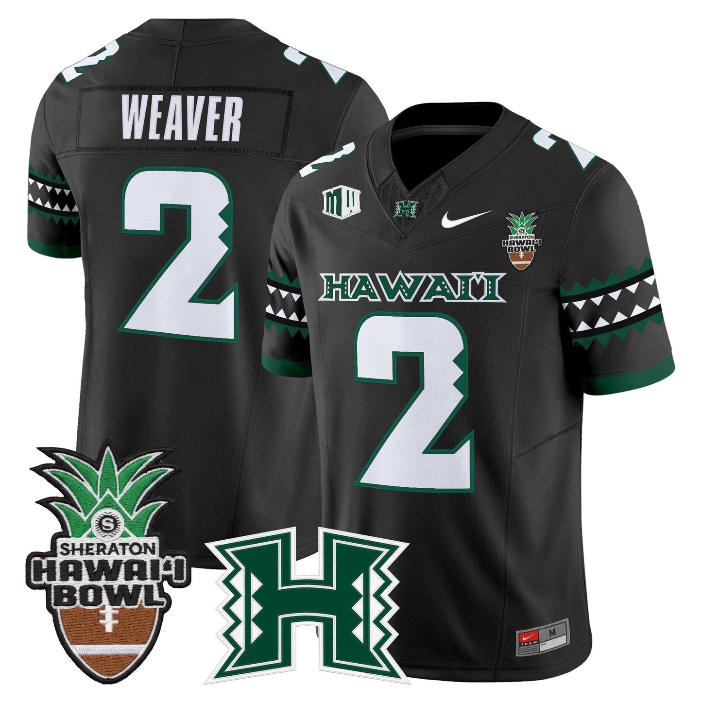 Men's Hawai'i Rainbow Warriors 2025 Hawai'i Bowl Vapor Limited Jersey - All Stitched