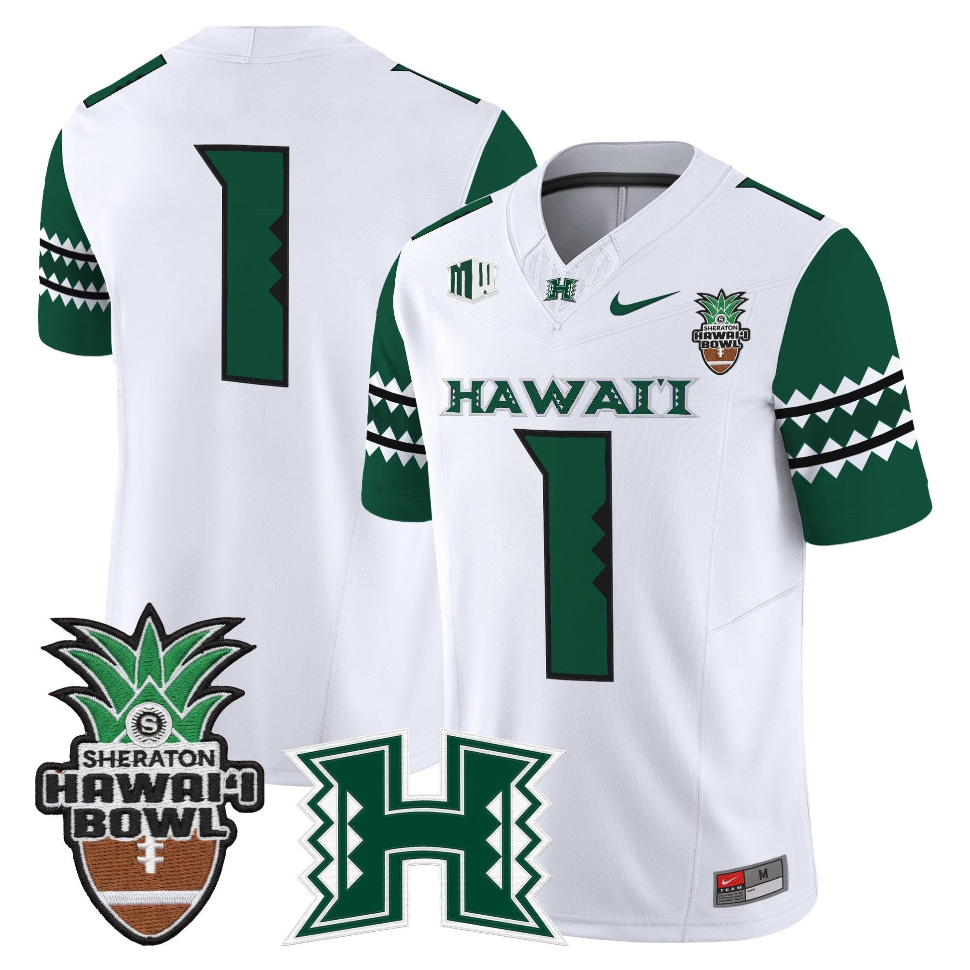 Men's Hawai'i Rainbow Warriors 2025 Hawai'i Bowl Vapor Limited Jersey - All Stitched