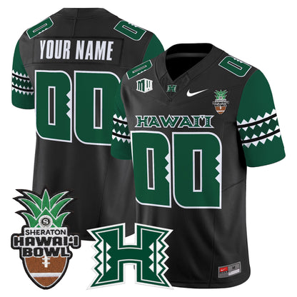 Hawai'i Rainbow Warriors 2025 Hawai'i Bowl Vapor Limited Custom Jersey - All Stitched