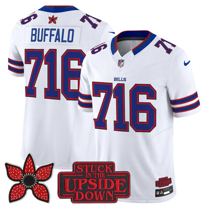 Men's Buffalo Bills 'Stranger Things Edition' Vapor Limited Jersey V2 - All Stitched