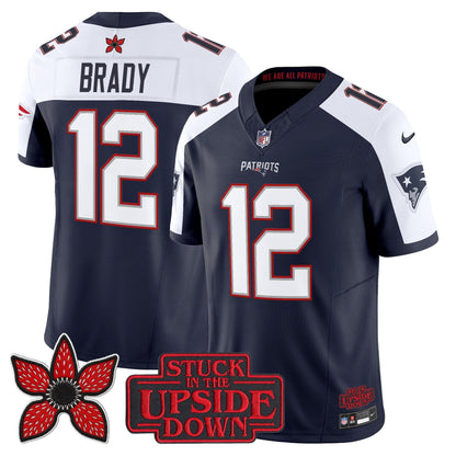 Men's New England Patriots 'Stranger Things Edition' Vapor Limited Jersey V2 - All Stitched