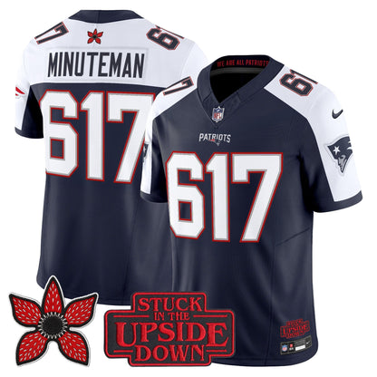 Men's New England Patriots 'Stranger Things Edition' Vapor Limited Jersey V2 - All Stitched