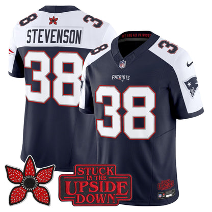 Men's New England Patriots 'Stranger Things Edition' Vapor Limited Jersey V2 - All Stitched