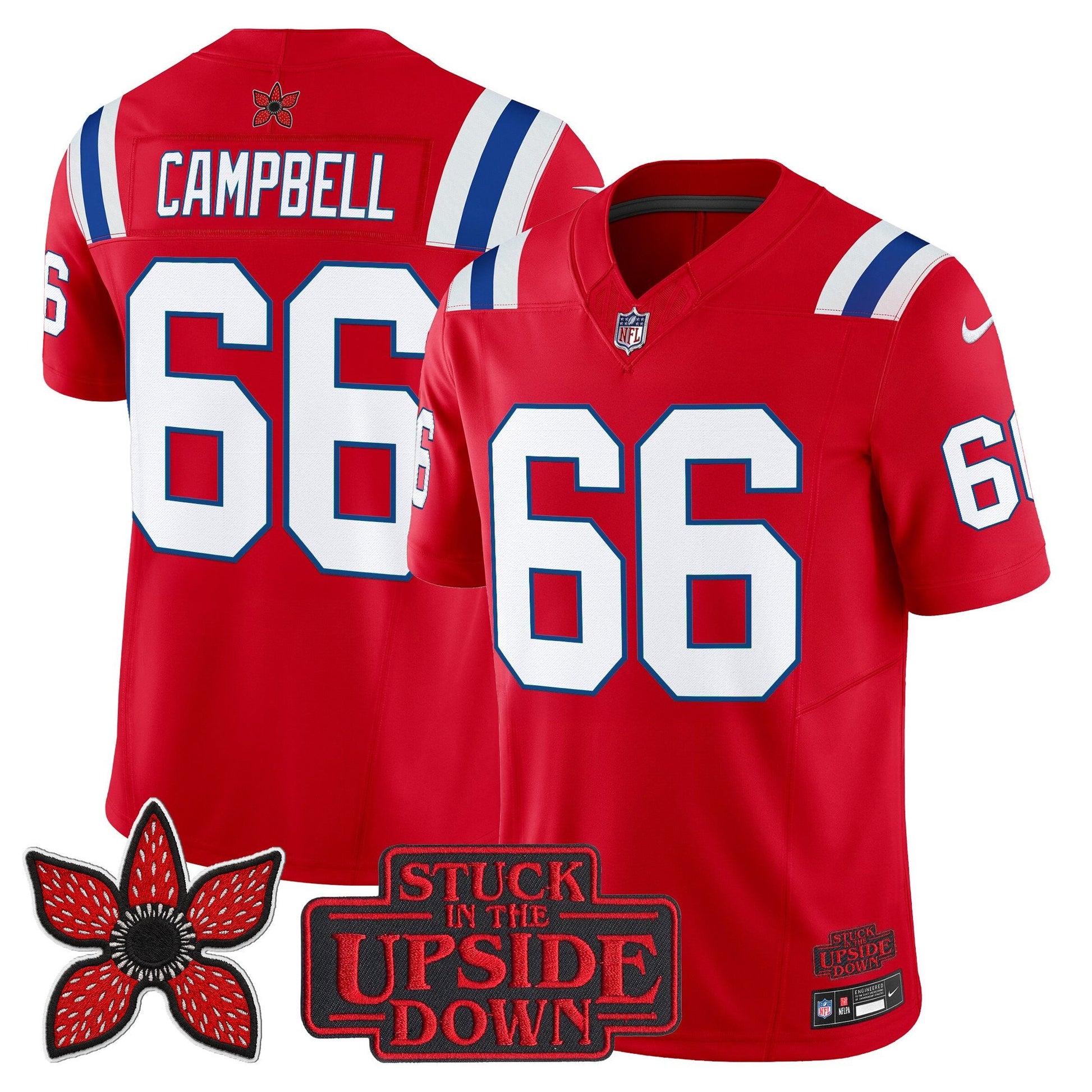Men's New England Patriots 'Stranger Things Edition' Vapor Limited Jersey V2 - All Stitched