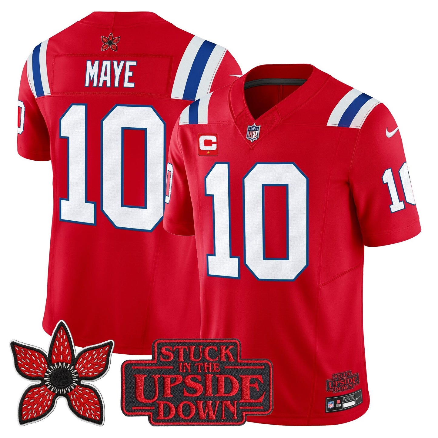 Men's New England Patriots 'Stranger Things Edition' Vapor Limited Jersey V2 - All Stitched