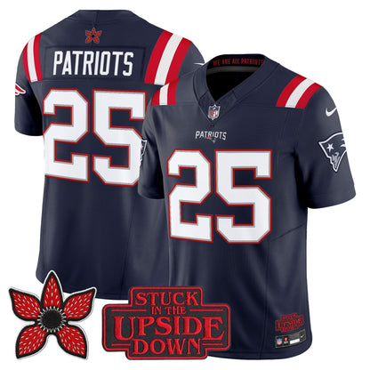 Men's New England Patriots 'Stranger Things Edition' Vapor Limited Jersey V2 - All Stitched